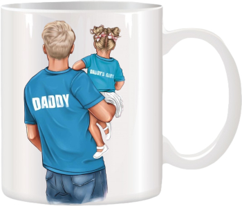 Cana alba personalizata Tata si Fiica INOVATIX® . 330ml 