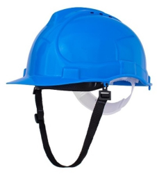 Casca de protectie Bratek cu ventilatie in doua puncte marimea universala Albastru 