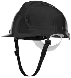 Casca de protectie Bratek cu ventilatie in doua puncte marimea universala Negru 
