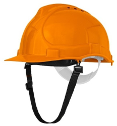 Casca de protectie Bratek cu ventilatie in doua puncte marimea universala Portocaliu 
