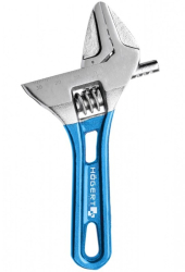 Cheie reglabila Hogert 140 mm din CrV maner ergonomic scurt 