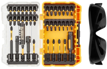 DeWALT - Trusa biti de impact 38 piese + ochelari de protectie DT70740T-QZ 