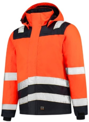 Jacheta de lucru unisex Midi Parka High Vis Bicolor T51 Malfini L Portocaliu 