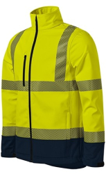 Jacheta softshell unisex HV Drop 5V3 Malfini Galben 2XL 