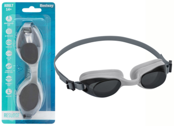 Ochelari de inot Bestway 21051 protectie UV gri cu negru 