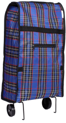 SACOSA DE PIATA CU ROTI 25 L ALBASTRU NEGRU 