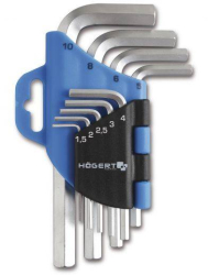 Set chei hexagonale din otel 9 piese Hogert-HT1W802 