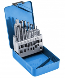 Set pentru filetare si gaurire Hogert HT3B581 otel HSS 