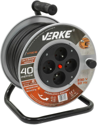 Tambur prelungitor Verke 40 m 4 prize 3x1 5mm V70016 