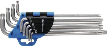Trusa chei tubulare TORX 9 buc Hogert- HT1W818 