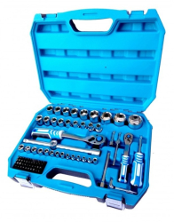 Trusa scule/chei tubulare Hogert 1/2 &rdquo 1/4&rdquo 89 piese 