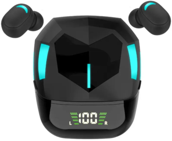 Casti wireless inteligente EM-G7S Ecran LED inteligent Bluetooth 5.1 Sunet 3D Stereo cu bass profund control tactil microfon HD integrat 