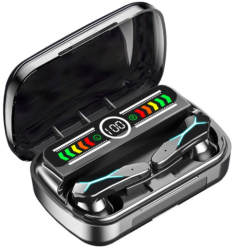 Casti wireless inteligente EM-M12 Ecran LED inteligent Bluetooth 5.3 Sunet 360° control tactil IPX7 microfon HD integrat functie Power 