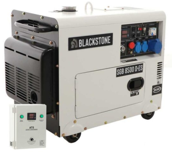 Generator de curent Diesel Monofazat Silent Automatizare inclusa ATS AVR 6.3/6 kW Rezervor 12.7 l 
