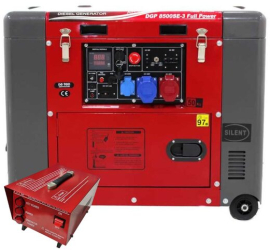 Generator de curent Diesel Trifazat Silent Automatizare inclusa ATS AVR 6/5.5 kW Rezervor 15 l 
