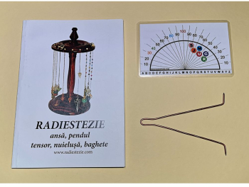 Ansa radiestezica simetrica din cupru cu raportor ingeri si brosura explicativa &ndash romana 
