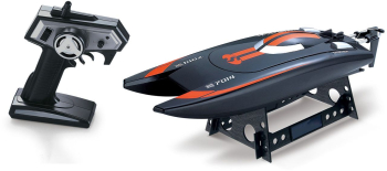 Barca RC cu telecomanda Mini Rennkatamaran 7014 / Lungime 35 cm / 25km/h / 2 4 GHz / RTR /14+ 