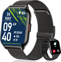 Ceas Smartwatch Barbati TechONE Wand Pro 2 inch SUPER AMOLED Inteligent Apel Bluetooth HD Multi Sport Ritm Cardiac Multi Point