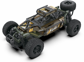 Kit de construit masina RC cu telecomanda Desert Buggy / 2WD / 250 mm / Scara 1 18 / 8 km/h / 2.4 Ghz / 71 piese / RTR / 8+ 