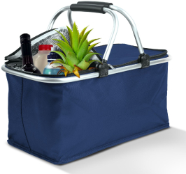 Cos Pliabil Termoizolant pentru Picnic sau Cumparaturi Volum 21 Litri Albastru 