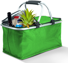 Cos Pliabil Termoizolant pentru Picnic sau Cumparaturi Volum 21 Litri Verde 
