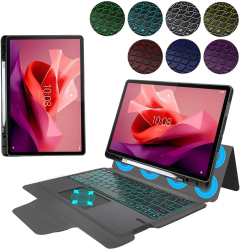 Husa cu Tastatura pentru Lenovo Tab P12 - Techsuit KeyTab Pro - Black