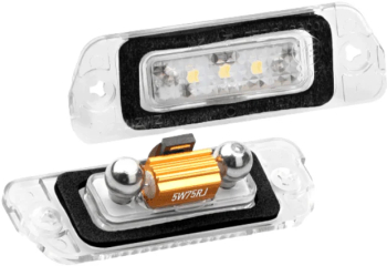 Set 2 lampi numar led 6000k alb-rece pentru Mercedes Benz GL ML R Clas 