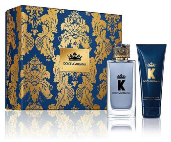 Set cadou Dolce and Gabbana K by Dolce and Gabbana pentru barbati EDP 100 + 50 ml gel de dus + 50 ml balsam dupa ras