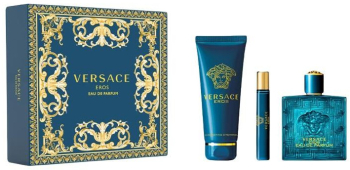 Set cadou Versace Eros Eau De Parfum pentru barbati EDP 50 ml + 50 ml gel de dus + 50 ml balsam dupa ras 