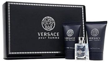 Set cadou Versace Pour Homme pentru barbati EDT 5 ml + 25 ml balsam dupa ras + 25 ml gel de dus 