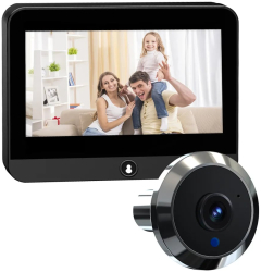 Vizor Electronic Wi-Fi TSS-PD13 Monitor 4.3 Inch LCD Full HD Unghi Larg 120° Vedere nocturna Detectare Miscare Slot Card SD Tuya