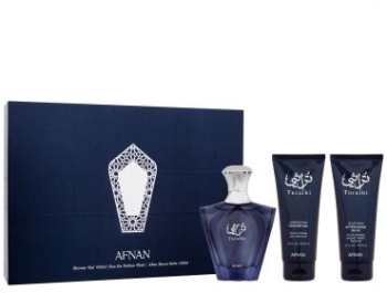 Afnan Turathi Blue Set cadou pentru Barbati EDP 90 ml + 100 ml gel de dus + 100 ml balsam aftershave