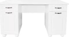 Birou Dynasty MDF Alb 150 x 65 x 80 cm 