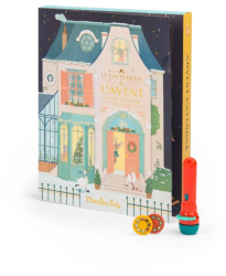 Calendar de Advent Lanterna cu 24 de discuri cu povesti Mica scoala de dans Moulin Roty 