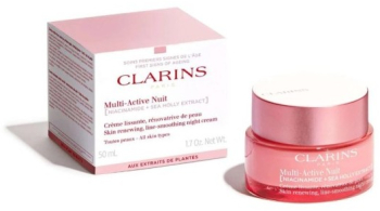Clarins Multi-Active Nuit Crema de noapte reparatoare pentru linii fine si uscate pentru toate tipurile de ten 50 ml 