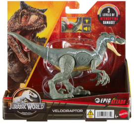Dinozaur cu sunete si lumini Jurassic World Epic Attack Velociraptor 