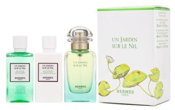 Hermes Un Jardin Sur Le Nil Set cadou unisex EDT 50 ml + 40 ml lotiune de corp + 40 ml gel de dus 