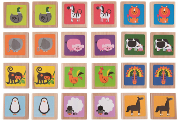 Joc de memorie Animalele Hape 