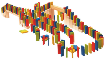 Joc Domino Raliu din lemn 200 piese
