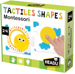 Joc educativ Montessori Headu - Forme tactile 