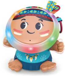 Jucarie interactiva toba dansatoare albastra Hola Toys 