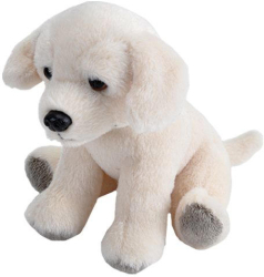 Jucarie plus Catel Labrador Alb Wild Republic 13 cm 
