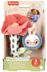 Jucarie plus zornaitoare floare si albinuta Fisher-Price Planet Friends 
