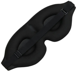 Masca pentru ochi din material respirabil 3D Gonga® Negru 