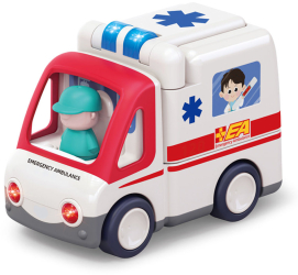 Masina de ambulanta muzicala Hola Toys