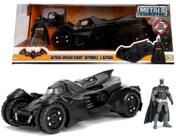 Masinuta metal Batman Arkham Night Batmobile cu figurina 