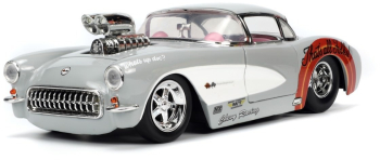 Masinuta metalica Bugs Bunny 1957 Chevrolet Corvette scara 1 24 