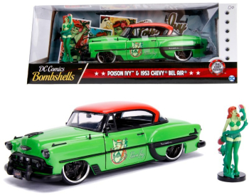 Masinuta metalica DC Comics Bombshells 1953 Chevy Ivy scara 1 24 