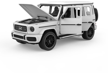 Masinuta metalica Mercedes Benz AMG G63 alb scara 1 32 