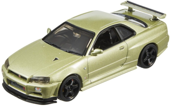 Masinuta metalica Nissan Skyline GT-R scara 1 43 Hot Wheels Premium Real Riders